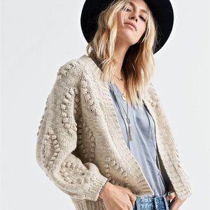 Lucky Brand Bobble Diamond Cardigan
